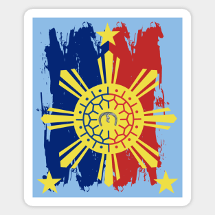 Philippine Flag / 3 Stars & Sun / Baybayin - NA Magnet